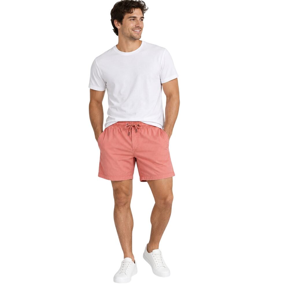 American Eagle Men’s Flex Pull-On Shorts Medium Coral Pink 6" Inseam